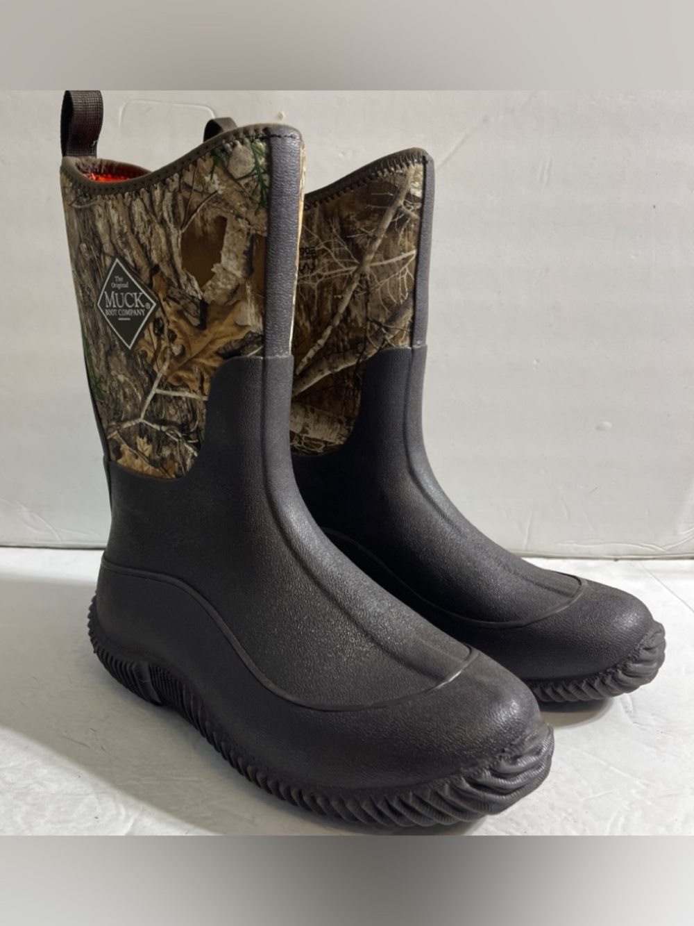 Muck Boot Company Kids' Camo Pull-On Rubber Boots - Brown/Green